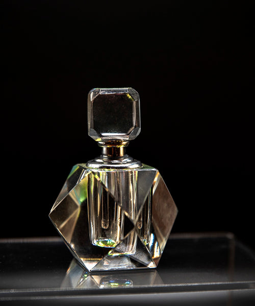 Hand Made Crystal Perfume Oil Bottle w/ Perfume Oil