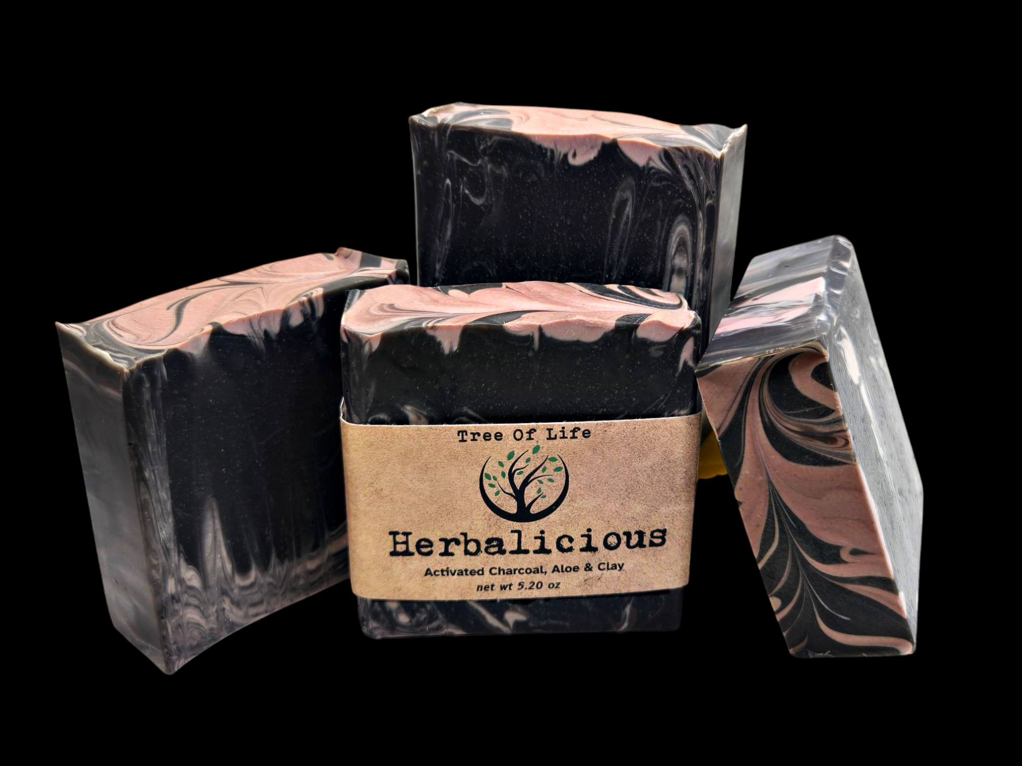 "Herbalicious" Activated Charcoal, Aloe & Clay Hand Crafted Soap