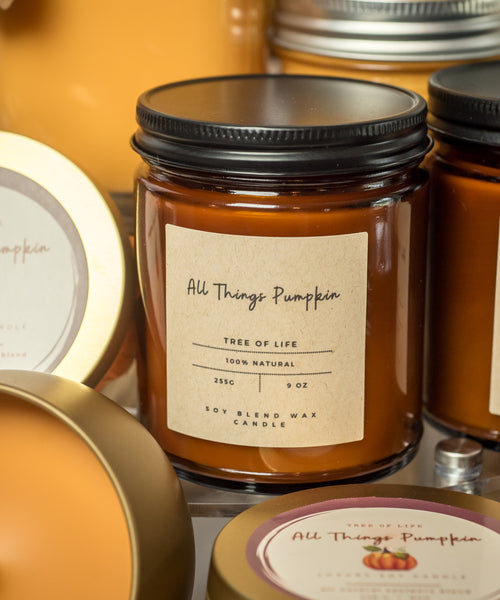 "All Things Pumpkin" Lux Soy Blend Candles