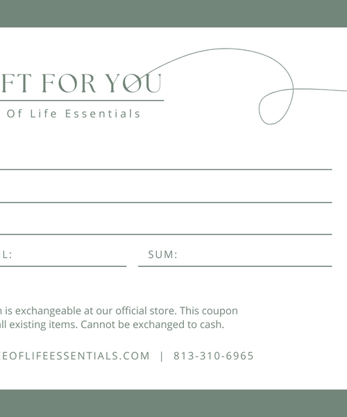 Tree Of Life Essentials, Gift Card