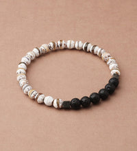 Pulsera Difusora de Ágata Tibetana Rayada (Marrón) 