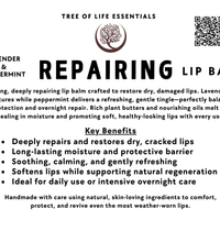 “Bálsamo labial curativo de lavanda y menta”