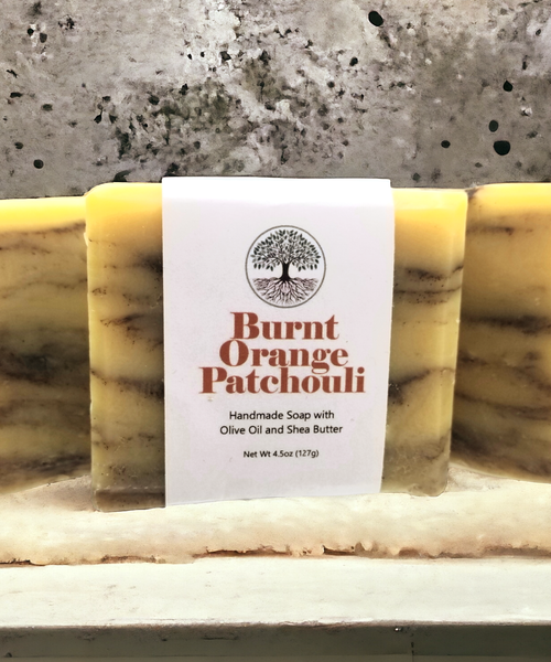 Burnt Orange Patchouli Cold Process Soap