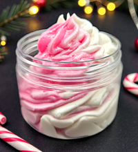 "Candy Cane" Emulsified Sugar Scrub, Whipped Body Butter & Shower Gel