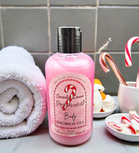 "Candy Cane" Emulsified Sugar Scrub, Whipped Body Butter & Shower Gel