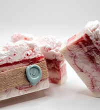 "Candy Cane Peppermint Goats Milk & Shae Butter Soap"