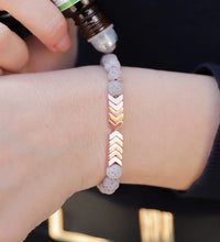 Gray Lava Sacred Arrow Diffuser Bracelet