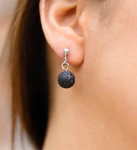 Single Lava Stone (Post) Diffuser Earrings