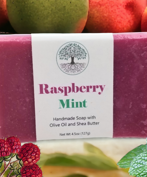 "Raspberry Mint" Hand Crafted Cold Process Soap