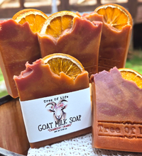 "Orange Cranberry" Hand Crafted Goats Milk Cold Process Soap