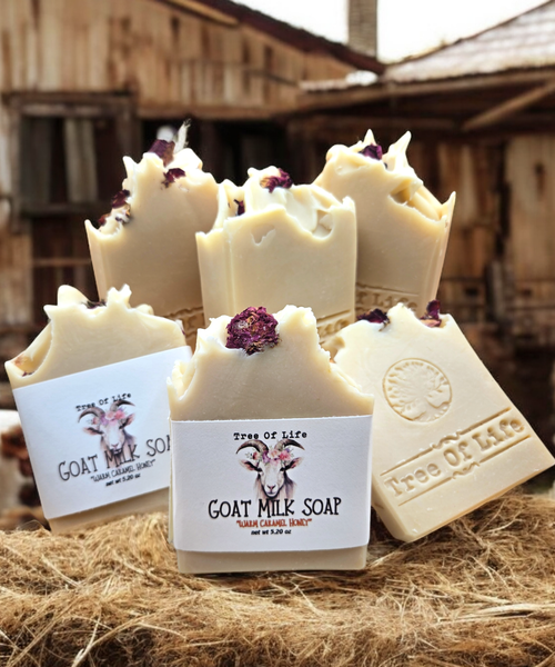 "Warm Caramel Honey" Goat Milk Hand Made Artisan Soap