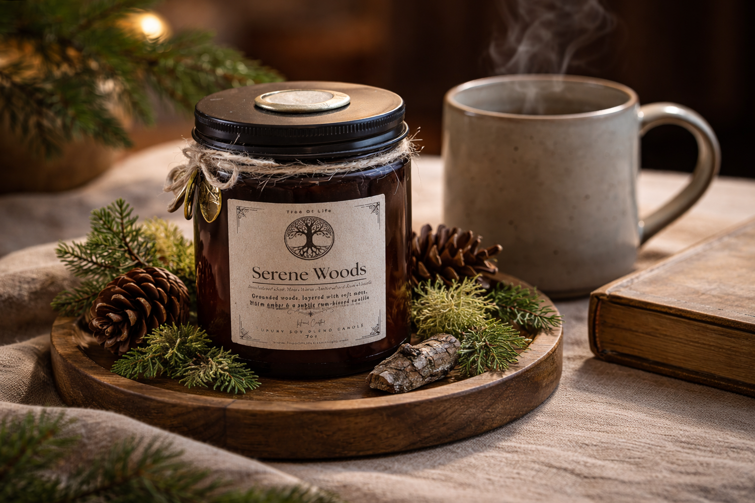 Velas de mezcla de soja Lux "Autumn Woods"