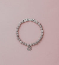 Gray Lava Sacred Arrow Diffuser Bracelet