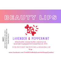 “Lavender & Peppermint Healing Lip Balm”